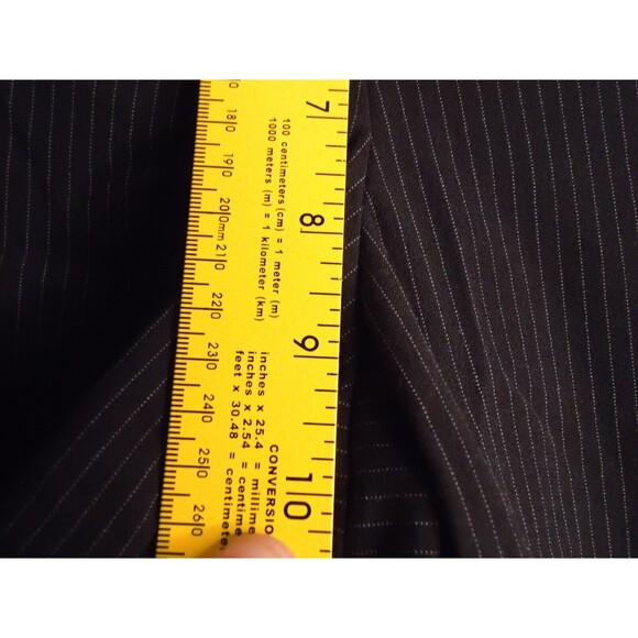 Metaphor Modern Fit Bootcut Black Pinstripe Trouser Pant 8 Average New - Picture 6 of 8